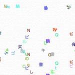 増殖し続ける文字たち — The characters that keep multiplying —
