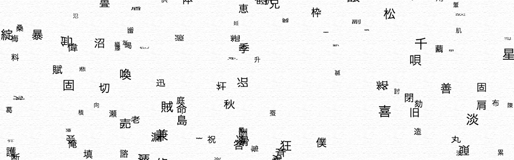 漢字で埋め尽くされる画面 --- The screen buried by kanji ---