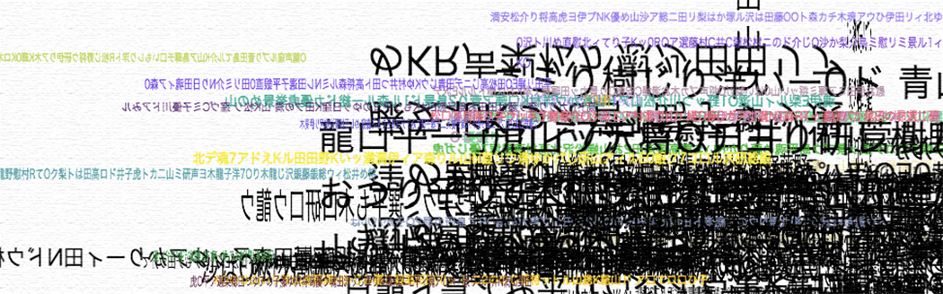 瞬間的に上書きされる頭の中の言葉 — Words in the mind overwritten momentarily —