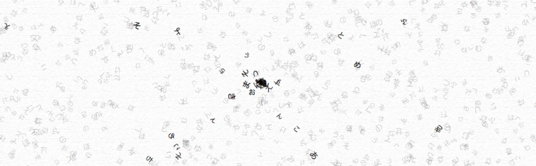 散らばっていく言葉たち — Words which are being scattered —