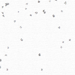不規則な重力に翻弄される文字 — The characters tossed by irregular gravity —