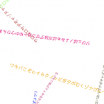 回転する言葉 — The words which circulate —