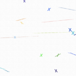 色を変えて移動する”X” — The “X” which changes the color and moves —