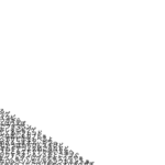 斜めに群れる言葉たち — The words which gather slantingly —